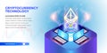 Isometric Cryptocurrency banner