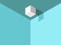 Isometric cube on ceiling