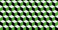 Isometric cube grid seamless pattern. Cubic isometric hexagon grid texture. Rhombus mesh background. Geometric squared