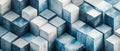 Isometric Cubes: A Three-Dimensional Pattern of Interlocking Cubes, Creating a Dynamic Geometric Visual Effect Royalty Free Stock Photo