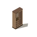 Isometric cupboard illustration object