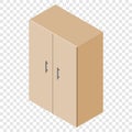 Isometric cupboard wardrobe