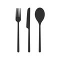 Isometric Cutlery icon. Spoon, forks, knife. restaurant business concept, vector illustration. Fork spoons and knife Royalty Free Stock Photo