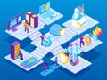 Isometric Cybersecurity Platforms Composition
