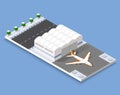 Isometric 3D airstrip