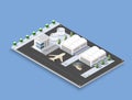 Isometric 3D airstrip