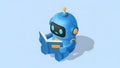 Robot Reading Book, AI Learning, Education Concept Royalty Free Stock Photo