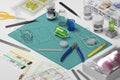 Isometric 3D rendering Covid-19 vaccine bottle Plastic Model toy and Tool Kit hobby, Crisis shortage concept design on white