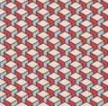 Isometric 3d retro cube pattern background Royalty Free Stock Photo