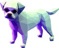 Isometric 3d vector illustration of dog isolated on white background. Royalty Free Stock Photo