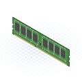 Isometric DDR3 RAM Vector Illustration