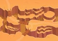 isometric desert with mount