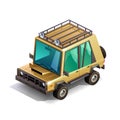 Isometric desert suv