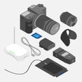 Isometric devices. Design and photography tools