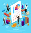 Business Infographic Conceptual Composition Royalty Free Stock Photo