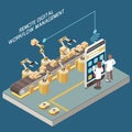 Isometric Digitization Concept Royalty Free Stock Photo