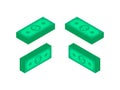 Isometric dollar cash icon set Royalty Free Stock Photo