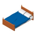 Isometric Double Bed.