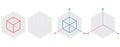 Isometric drawing a thirty degreesangle is applied to its sides. The cube opposite. Isometric Grid vector