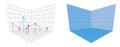 Isometric drawing a thirty degreesangle is applied to its sides. The cube opposite. Isometric Grid vector