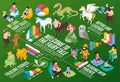 Isometric Fairytale Infographic Composition Royalty Free Stock Photo