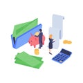 Isometric Finance Concept