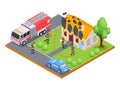 Isometric Fire Crew Composition