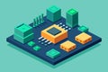 Isometric flat 3D vector illustration Royalty Free Stock Photo