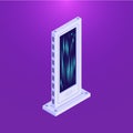 Isometric flat database server tower Royalty Free Stock Photo
