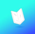 Isometric foldable smartphone vector illustration background template