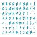 Isometric font alphabet isolated on the background. Isometric abc. Letters, numbers and symbols. Three-Dimensional stock Royalty Free Stock Photo