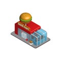 Isometric Food Mart Burger