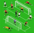 Isometric Football Sport Set