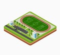 Isometric football stadium