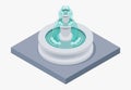 Isometric fountain vector