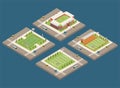 isometric four stadiums