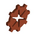 Isometric Gear Icon