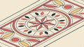 Isometric geometric pattern abstract tile design vector design Generative AI Royalty Free Stock Photo