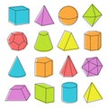 Isometric geometric shapes