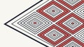 Isometric Geometric Square Pattern, Abstract Background Vector, vector design Generative AI Royalty Free Stock Photo