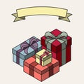 Isometric gift box