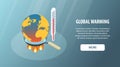 Isometric Global Warming Illustration