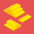 Isometric golden bars