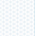 Isometric graph paper background. Seamless pattern. Vector illustration