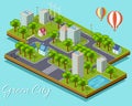 Isometric Green City Concept