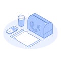 Isometric Gym Vector Illustration