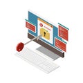 Isometric Hacking Icon