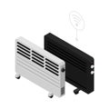 Isometric Heaters Illustration Royalty Free Stock Photo