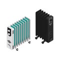 Isometric Heaters Illustration Royalty Free Stock Photo