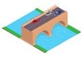 Isometric highway on the bridge